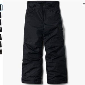 Girls Columbia Peak Starchaser Ski Pants in Black Pattern